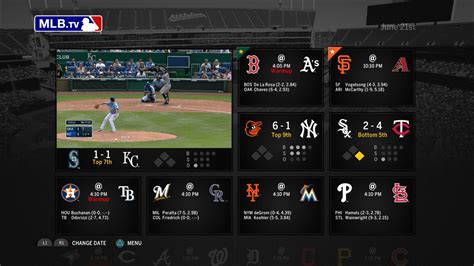 mlb tv schedule tomorrow